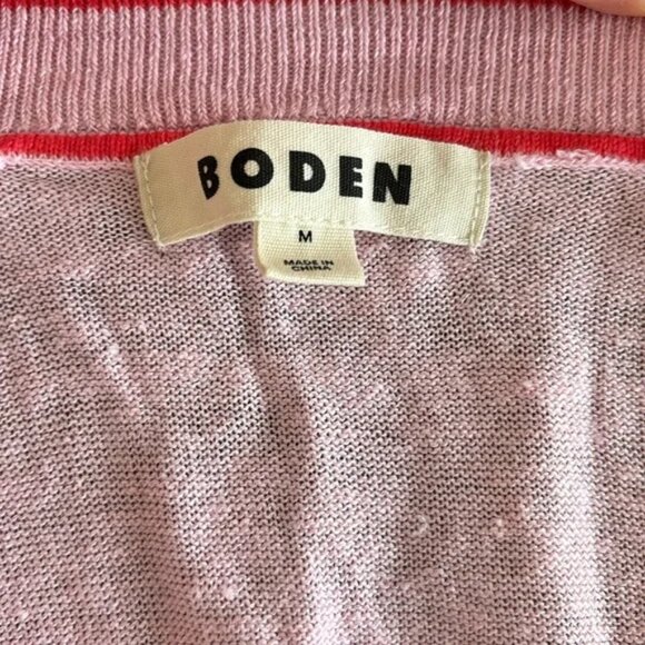 Women's Pink Maggie Vneck Linen Cardigan Sweet Lilac Size Med - Picture 5 of 5